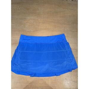 Lululemon Pace Rival Skirt 15” Tall SIZE 10 Wild Bluebell Lined RARE Skort MR